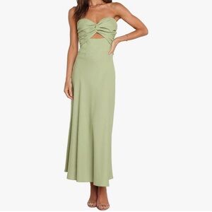 Elegant Olive Maxi Skirt